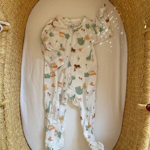 Adorable Kids Animal Print Footie Pajamas